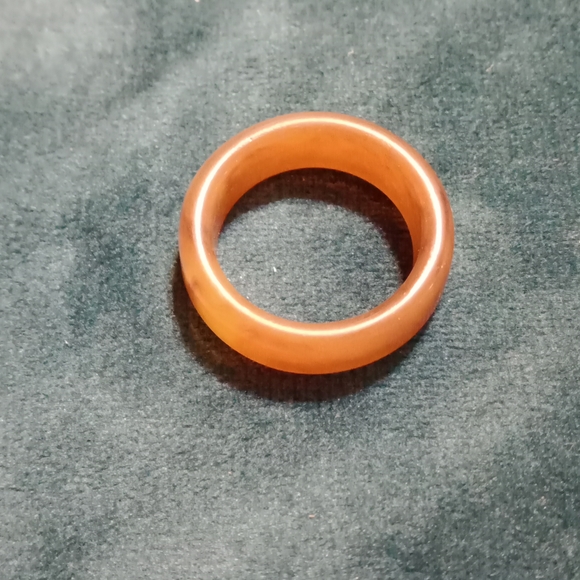 Retro Brown Resin Ring Chunky - Picture 3 of 3